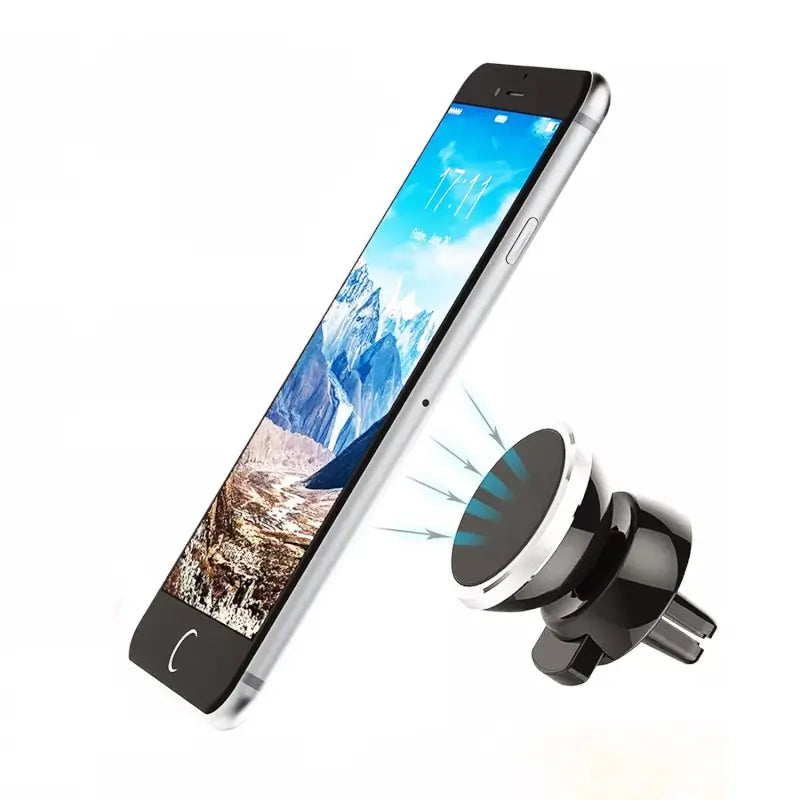 Universal Magnetic Car Mobile Holder with 360° Rotation for Dashboard & Air Vent