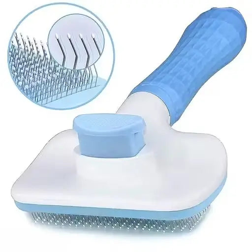 Auto Slicker Brush for Dogs & Cats – Pet Grooming Tool