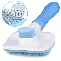 Auto Slicker Brush for Dogs & Cats – Pet Grooming Tool
