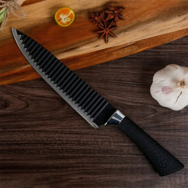 Stainless Steel Knife Set with Chef Peeler & Scissors (6 Pieces)