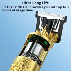 Vintage T9 Metal Body Trimmer – Rechargeable Beard & Hair Clipper
