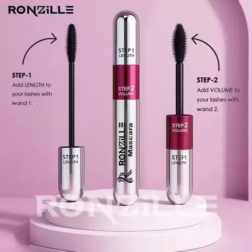 2-in-1 Mascara for Women – Volumizing & Lengthening Smudge-Proof Mascara