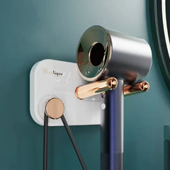 Wall Mount Self-Adhesive Hair Dryer Holder No-Drill Bathroom Hairdryer Hanger (1 Pc)
