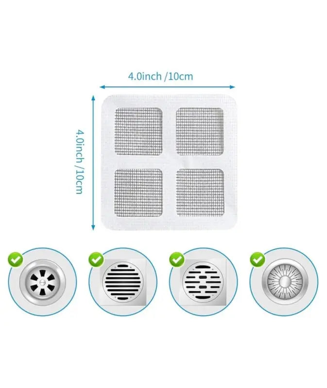 Disposable Sink Drain Cover Hair Catcher (10 Pcs)