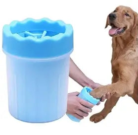 Portable Dog Paw Cleaner Cup with Soft Silicone Bristles Pet Foot Washing Cup for Small and Medium Dogs