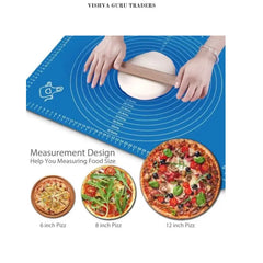 Premium Silicone Roti/Chapati Making Mat – 50×40 CM | Non-Stick, Food-Safe, Measured Pastry Mat