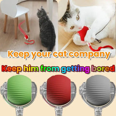 Smart Automatic Self Moving Cat Toy Ball Electric Interactive Rolling Pet Toy with USB Charging for Cats and Small Dogs
