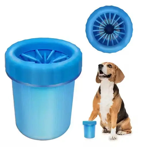 Portable Dog Paw Cleaner Cup with Soft Silicone Bristles Pet Foot Washing Cup for Small and Medium Dogs