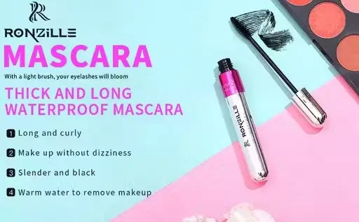 2-in-1 Mascara for Women – Volumizing & Lengthening Smudge-Proof Mascara