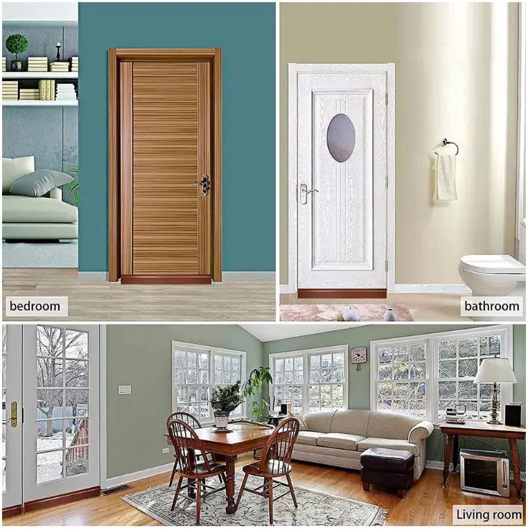 Self Adhesive Silicone Door Bottom Sealing Strip Door Gap Filler Dust Noise Insect Air Blocker Door Guard (Brown)