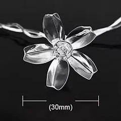 42 LED 12 Meter Silicone Flower Light Multicolor – Decorative Lights