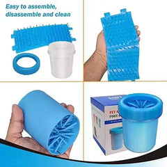 Portable Dog Paw Cleaner Cup with Soft Silicone Bristles Pet Foot Washing Cup for Small and Medium Dogs