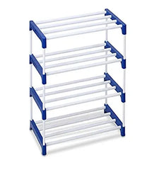 Best Quality Shoe Rack for Shoes and Clothes Step 4- (Blue) – Collapsible Shoe Stand