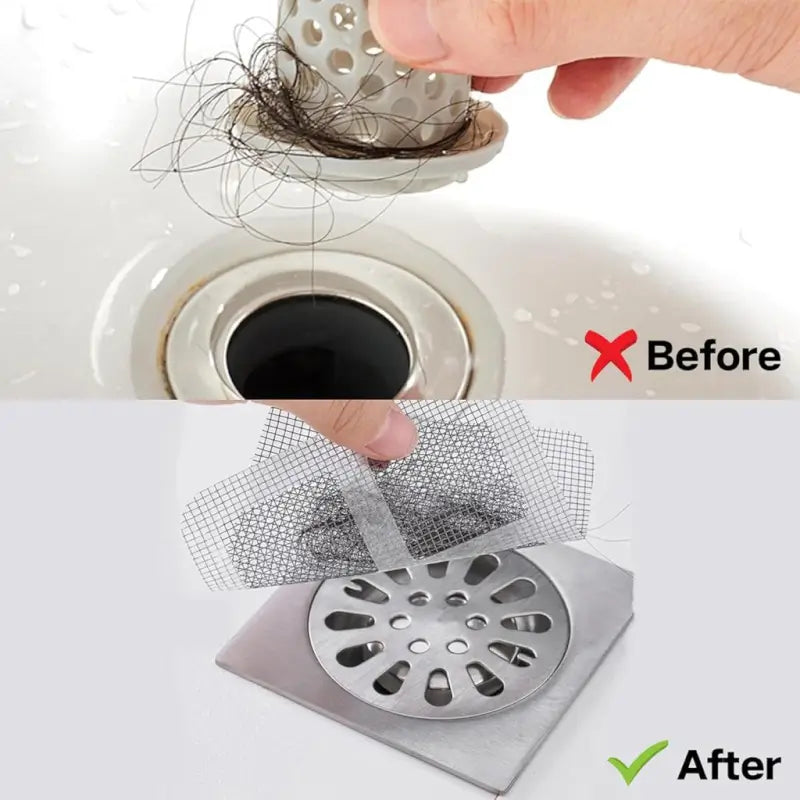 Disposable Sink Drain Cover Hair Catcher (10 Pcs)