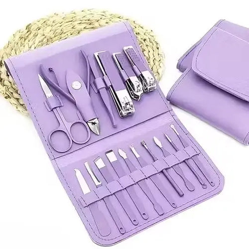 16-in-1 Manicure Kit – Stainless Steel Grooming Set