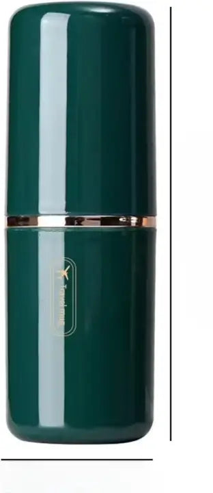Travel Toothbrush Case, Plastic, Green, 2 Compartments