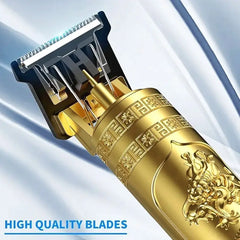 Vintage T9 Metal Body Trimmer – Rechargeable Beard & Hair Clipper