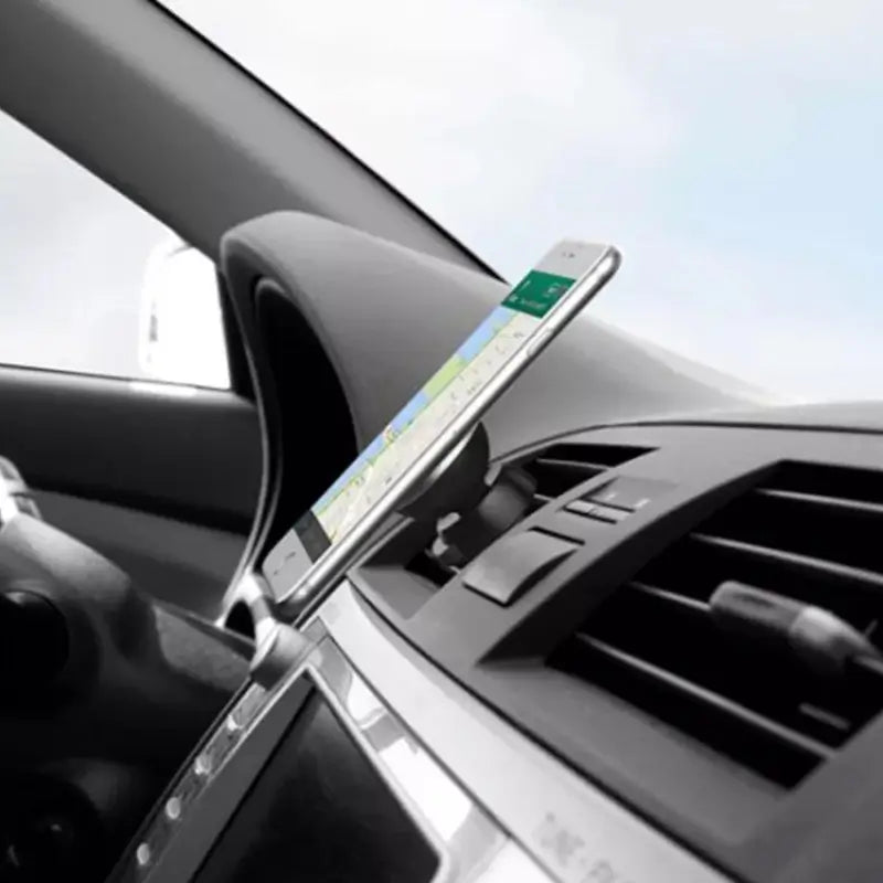 Universal Magnetic Car Mobile Holder with 360° Rotation for Dashboard & Air Vent