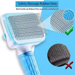 Auto Slicker Brush for Dogs & Cats – Pet Grooming Tool