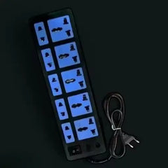 10 Socket Extension Board with Universal Plug Design and 1.5 Meter Power Cable for Home Office and Electronics