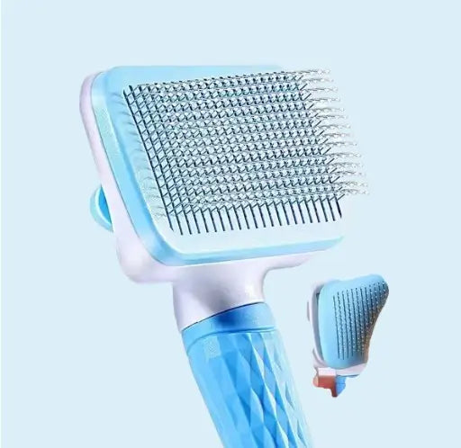 Auto Slicker Brush for Dogs & Cats – Pet Grooming Tool