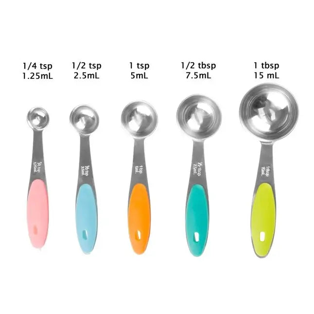 Stainless Steel Measuring Spoon Combo for Dry or Liquid/Kitchen Gadgets for Cooking & Baking Cakes/Measuring Cup Set Combo with Handles