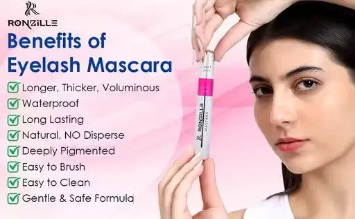 2-in-1 Mascara for Women – Volumizing & Lengthening Smudge-Proof Mascara