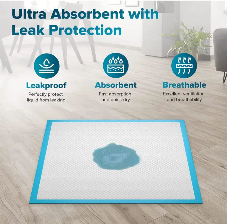 Puppy Training Pee Pads 60x90 cm Quick Dry Potty Training Mats Pack of 10