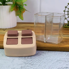 Premium 2-in-1 Salt and Pepper Dispenser Dual Chamber Spice Shaker Container – Kitchen Dining Table Seasoning Jar